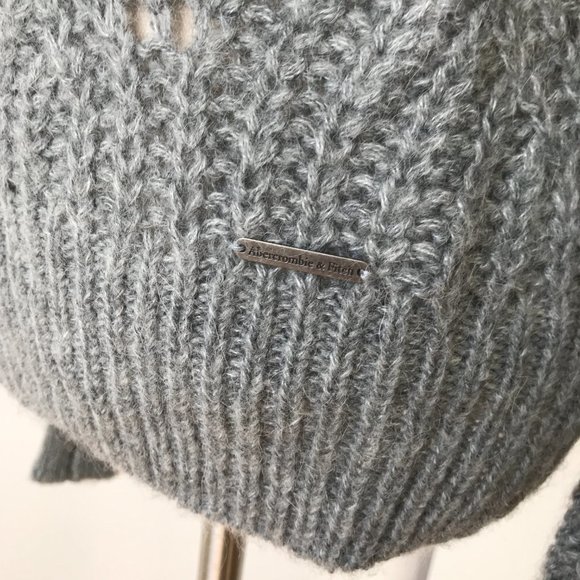 Abercrombie & Fitch Wool Grey Sweater - Picture 7 of 8